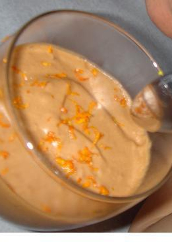 Una foto de Mousse de naranja