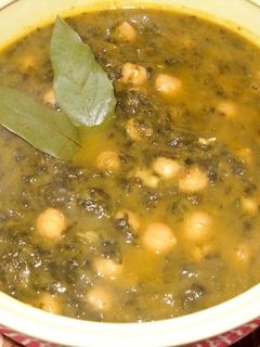 Una foto de Garbanzos en potaje
