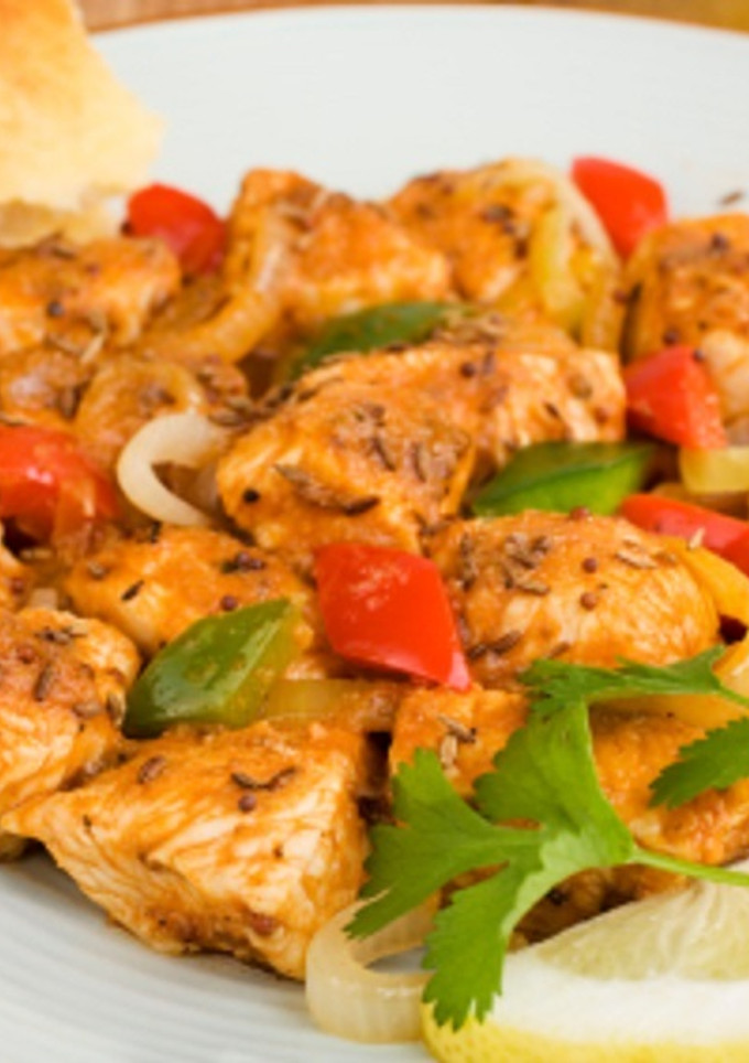 Una foto de Pollo al curry