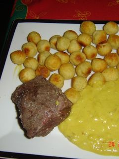Una foto de Lomo a la sal agridulce