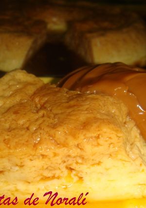 Una foto de Flan casero en microondas