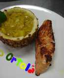 Filé de salmão ao molho oriental