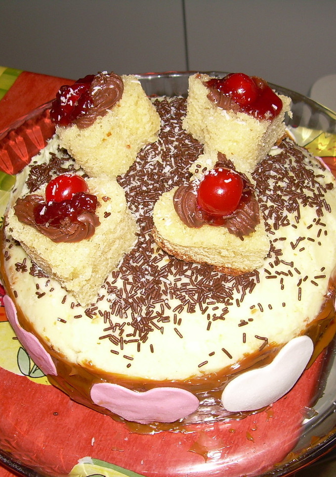 Una foto de Tarta corazones