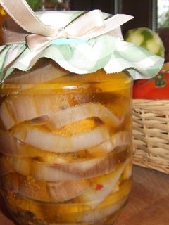 Una foto de Berenjenas en aceite de oliva