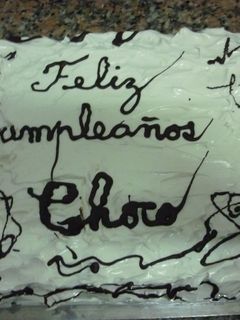 Una foto de Postre de cumpleaños choco