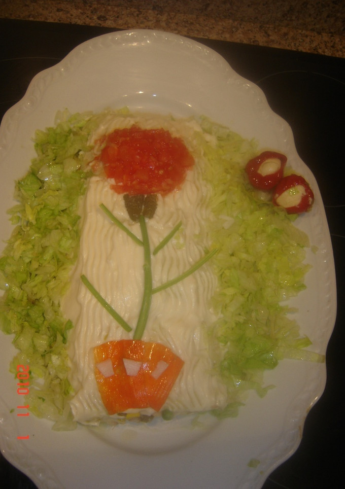 Una foto de Brazo de gitano de patata relleno con atún