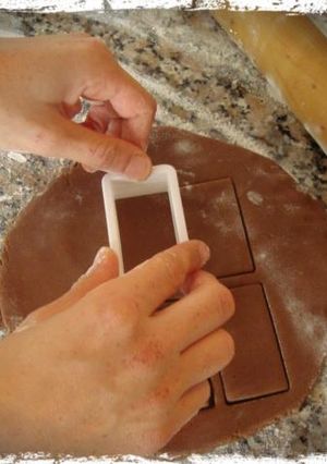 Una foto de Galletitas de chocolate amargo 