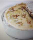 Fondue de camembert con gambas