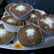 Madalenas de chocolate negro y blanco