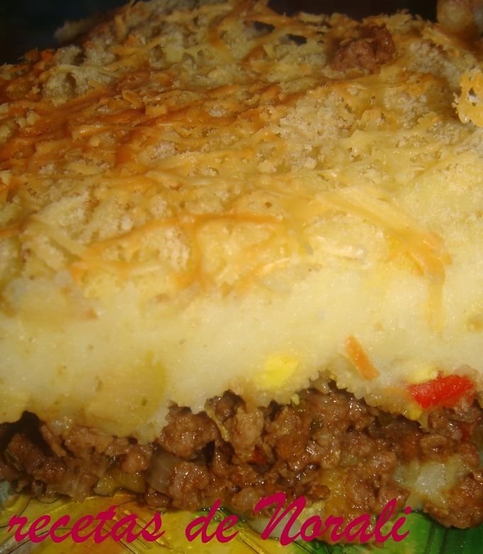Una foto de Pastel de papa y carne