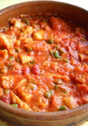 Una foto de Bacalao al ajoarriero tradicional