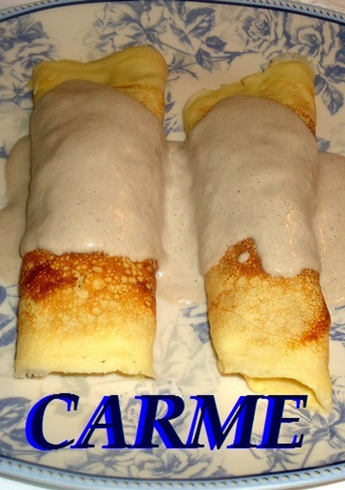 Una foto de Crêpes de setas