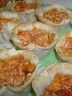 Una foto de Canastas de pollo a la portuguesa