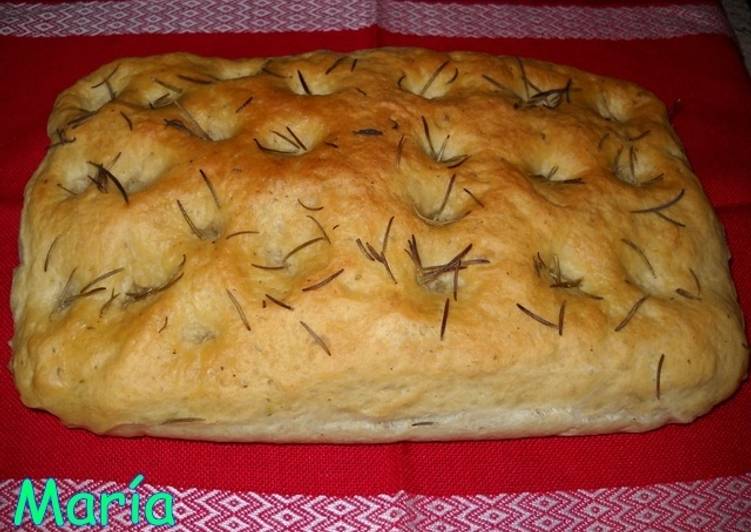 Focaccia de hierbas provenzales y ajo