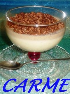 Una foto de Mousse de platanos con cereales