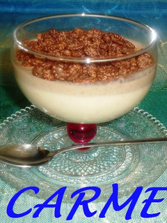 Una foto de Mousse de platanos con cereales