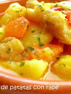 Una foto de Cazuela de patatas con rape