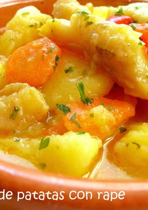 Una foto de Cazuela de patatas con rape