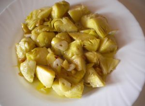 Una foto de Alcachofas estofadas de Tudela