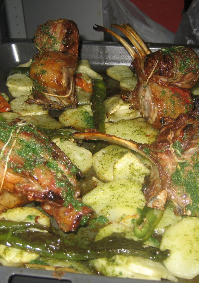 Una foto de Carre de cordero al horno