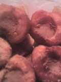 Melocotones al guirlache 