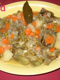 Una foto de Alcachofas guisadas