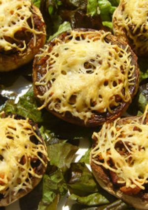 Una foto de Champiñones rellenos para entrantes