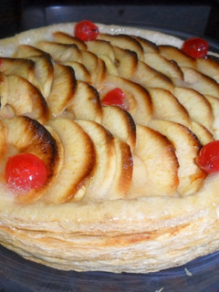Una foto de Tarta hojaldrada de manzanas
