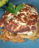 Tortitas de calabaza y merluza