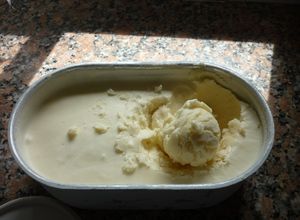Una foto de Helado de crema americana casero