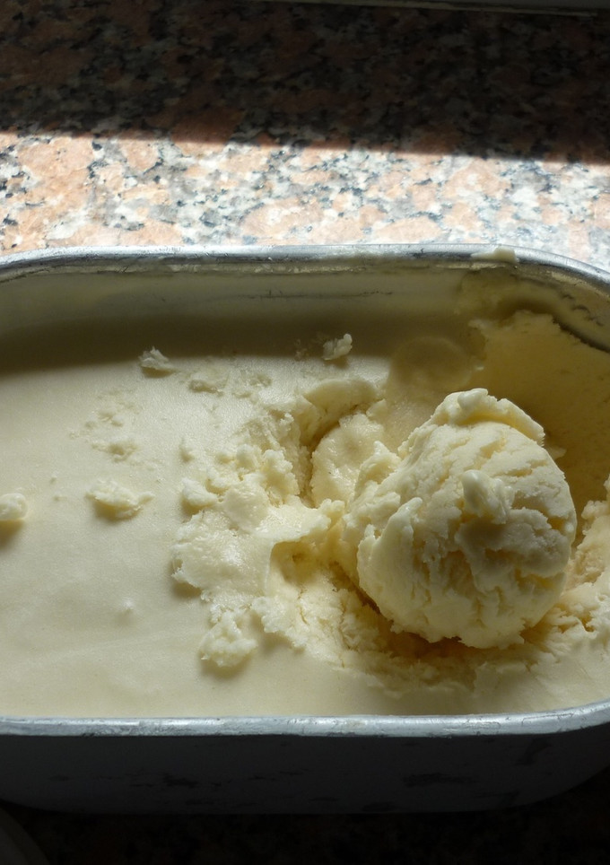 Una foto de Helado de crema americana casero