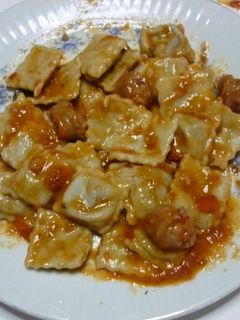 Una foto de Ravioles caseros de verdura