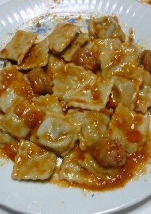 A picture of Homemade Vegetable Ravioli.