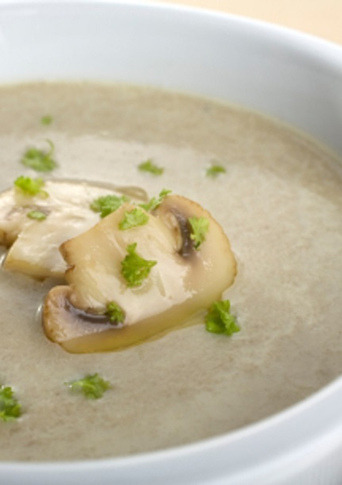 Una foto de Sopa de champiñones