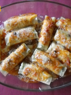 Foto principal de Canelones de salmón con salsa de alcaparras