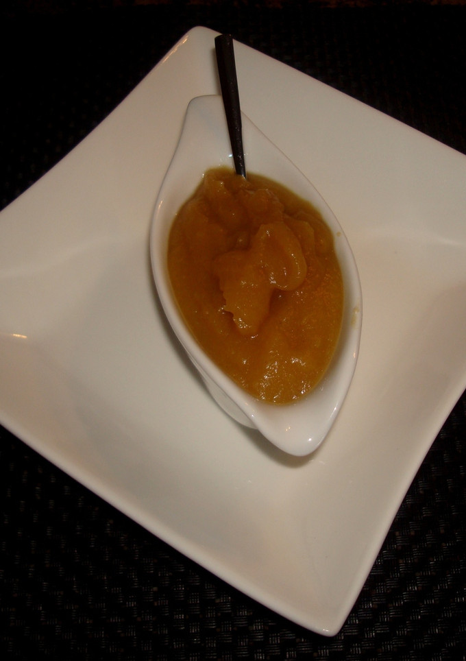 Una foto de Puré de manzana