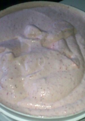 Una foto de Helado de fruta de estación
