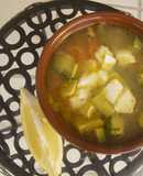 Caldo Tlalpeño con queso chihuahua