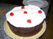 Una foto de ganache de limon