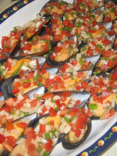 Una foto de Mejillones a la vinagreta