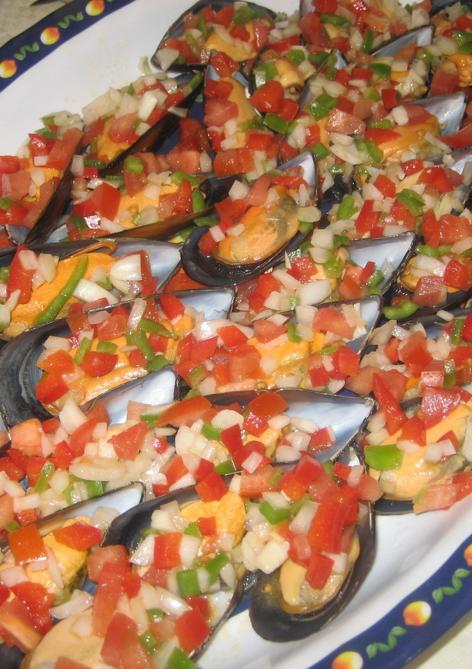 Una foto de Mejillones a la vinagreta