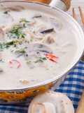 Dip de champiñones con cebollas de cambray