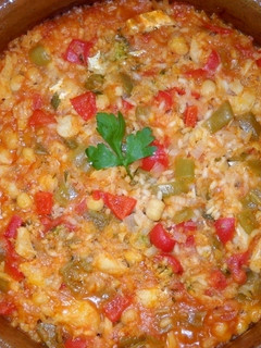 Una foto de Sarandonga (Arroz con bacalao)