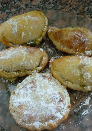 Una foto de Empanadas de verduras con relleno de los raviolis