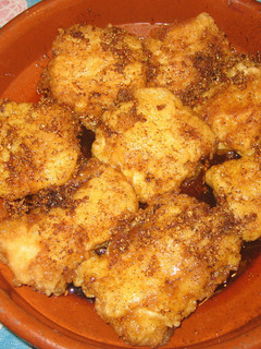 Una foto de Bacalao a la llauna