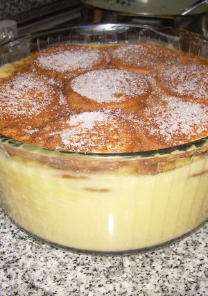 Una foto de Natillas de galletas y canela
