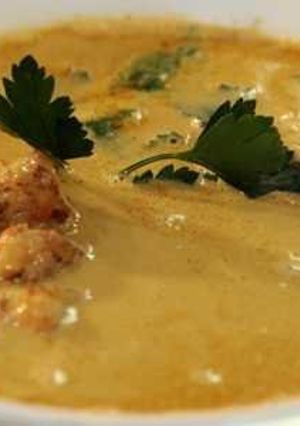 Una foto de Sopa locro de Camarón