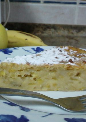 Foto principal de Pastel de manzana y plátano