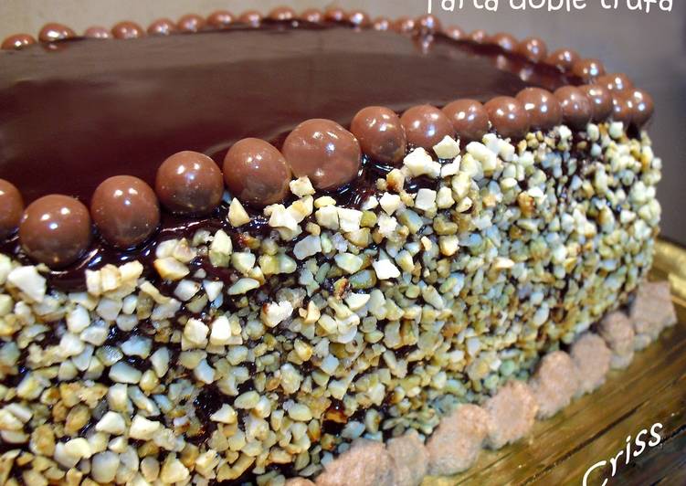 Tarta doble trufa