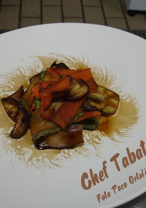 Una foto de Legumes grelhados com molho shoyu